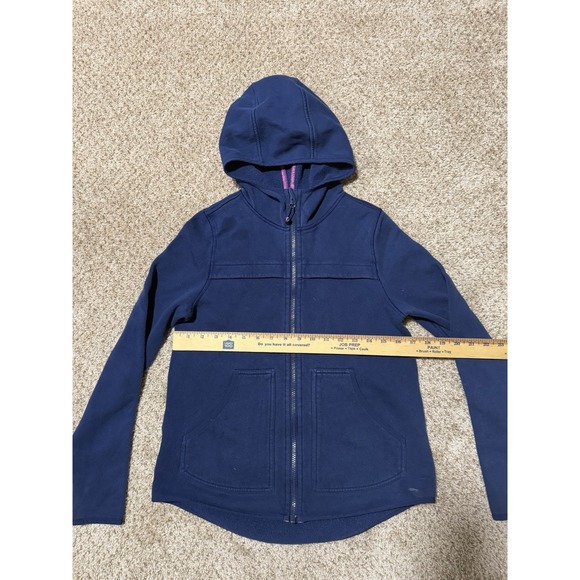 Ivivva By Lululemon Full Zip Hoodie Womens 14 Blue Lightweight Activwear - Picture 9 of 10